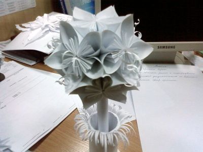 цветы из бумаги
